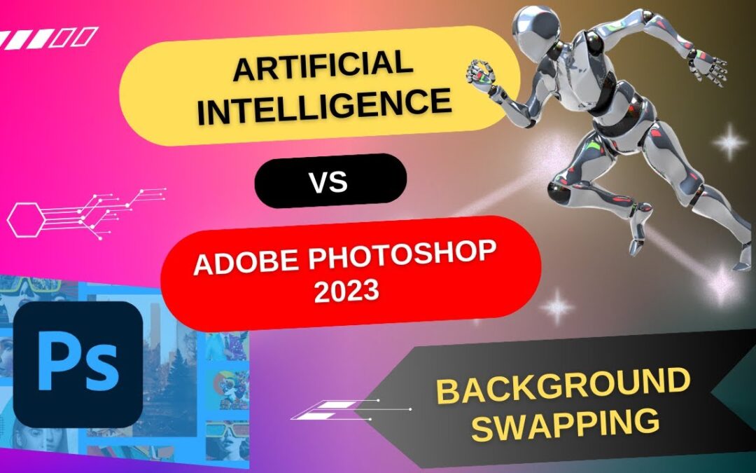 Adobe Photoshop vs Artificial Intelligence to change background | Image background swapping | ai, Ps