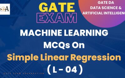 GATE DA 2024 | Data Science & Artificial Intelligence | Simple Linear Regression – MCQs | L – 04
