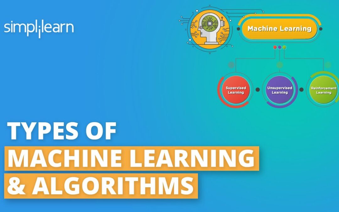 Types Of Machine Learning | Machine Learning Algorithms | Machine Learning Tutorial | Simplilearn