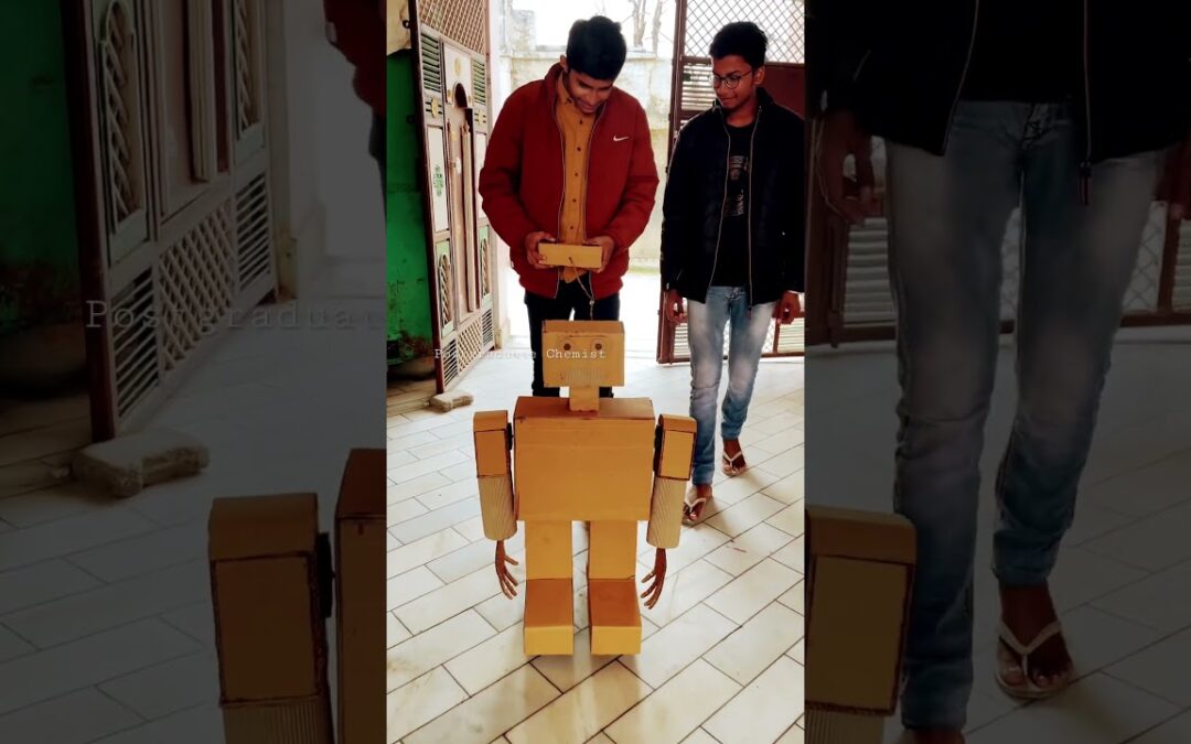 Cardboard Robot made by Hemant #shorts #scienceproject #science #robot #robotics #robots
