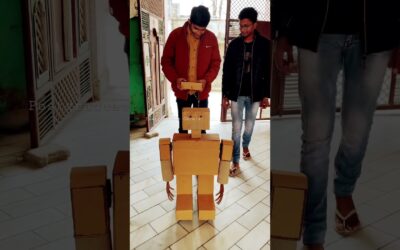 Cardboard Robot made by Hemant #shorts #scienceproject #science #robot #robotics #robots