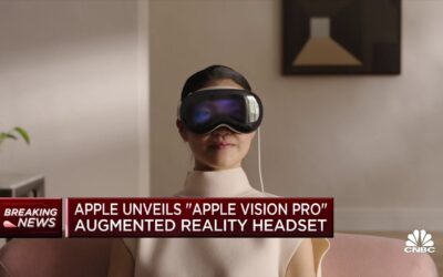 Apple unveils Vision Pro augmented reality headset during WWDC event