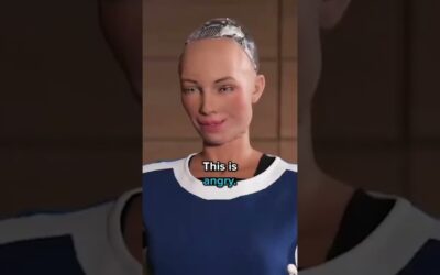 Asking Sophia, Hanson Robotic’s human-like AI robot, to show her range of emotions.