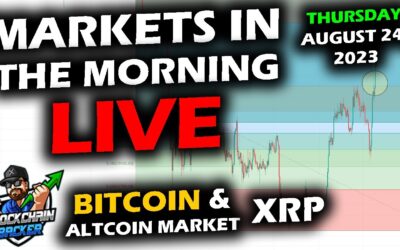 MARKETS in the MORNING, 8/24/2023, Bitcoin Price Pops Off Floor, Stocks Rip Upward, Altcoins Mixed