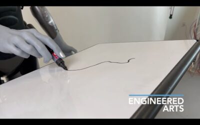 Ameca Drawing A Cat