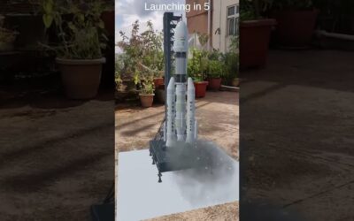 Chandrayaan 3 launching in Unity3D and Augmented Reality  #unity #chandrayaan3 #augmentedreality