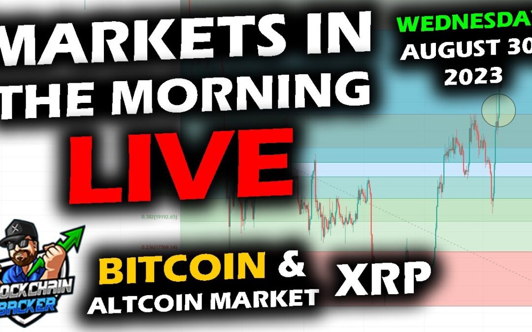 MARKETS in the MORNING, 8/30/2023, Bitcoin Pops Grayscale SEC, XRP, Stocks & Gold Rip Up, DXY Fall