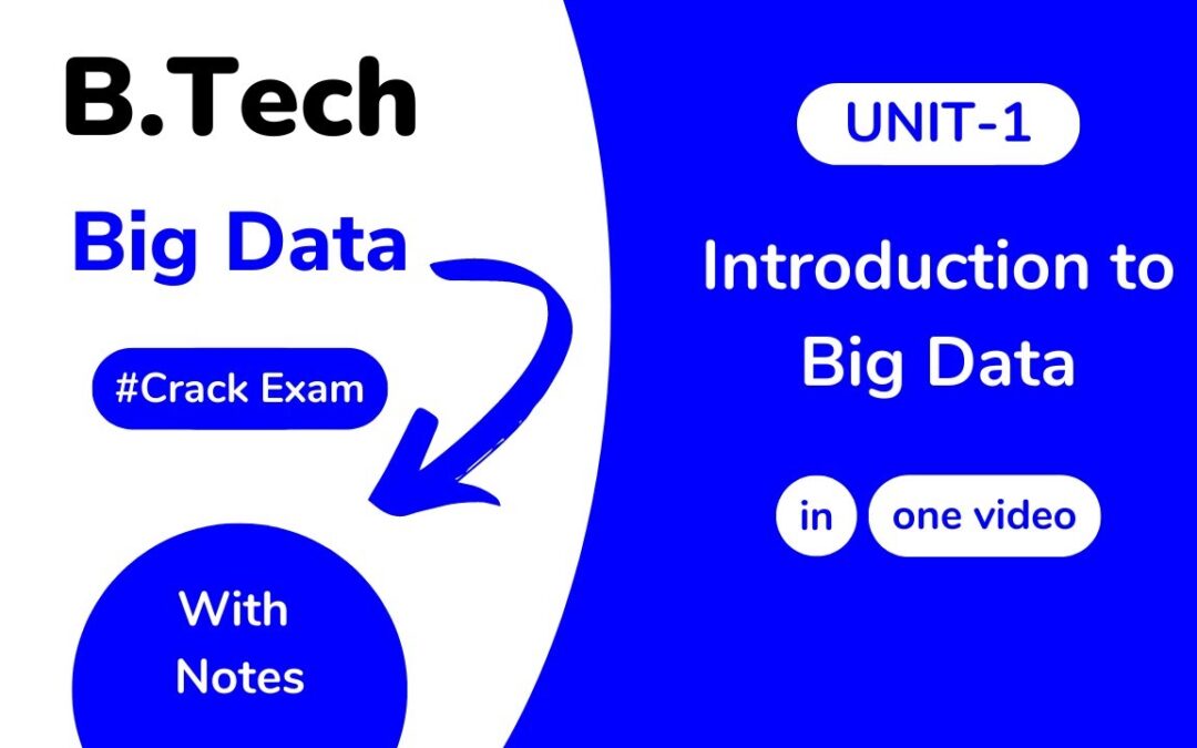Unit 1: Introduction to Big Data AKTU With Notes | BTech 3rd Year KCS 061