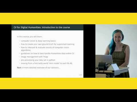 Introduction of the Course “Computer Vision for Digital Humanists” [by Sarah Lang]