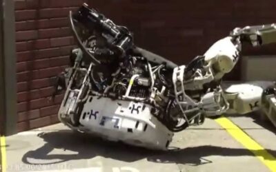 A Compilation of Robots Falling Down at the DARPA Robotics Challenge