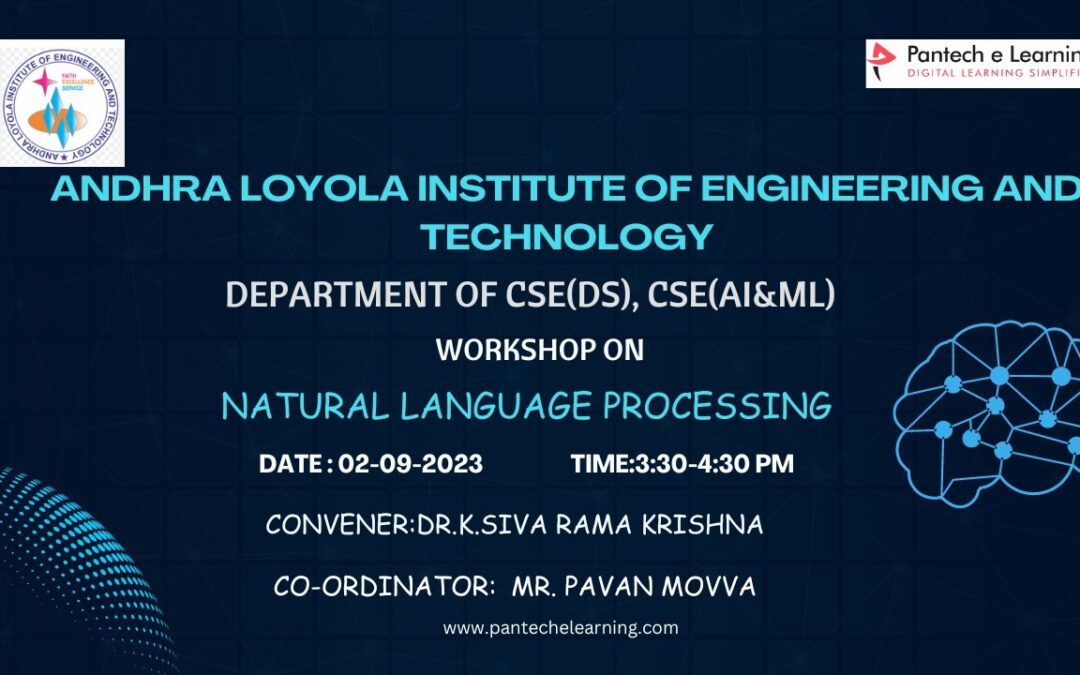 Free Workshop on Natural Language Processing – Andhra Loyola Institute of Engineering and Technology