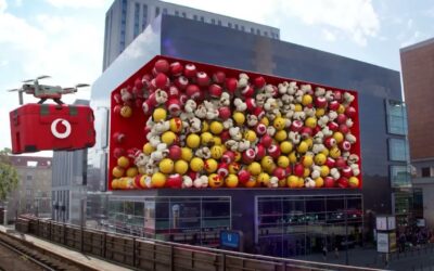 Vodafone Riesenplakat mit Augmented Reality 1