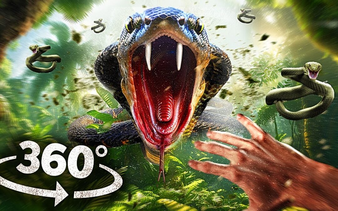 360 TITANOBOA ON SNAKE ISLAND 1 – Escape the Giant Snake VIRTUAL REALITY VR 360 Video