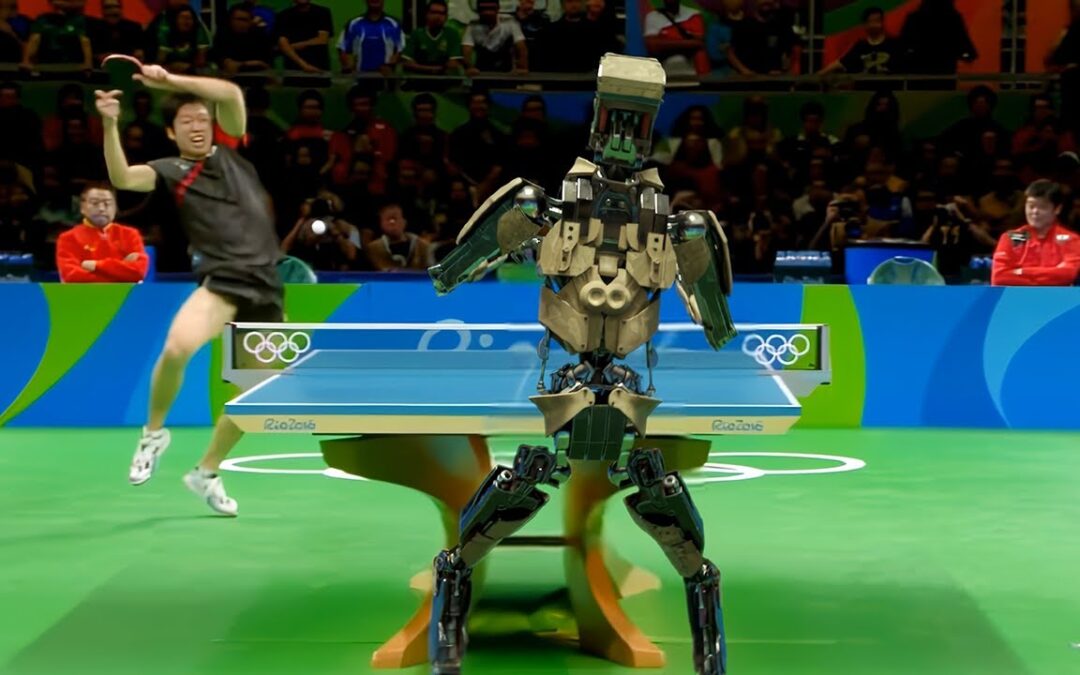 Table Tennis Robot vs Human, Who Wins? Incredible Wonder Studio Ai ~ Robots at Olympics?