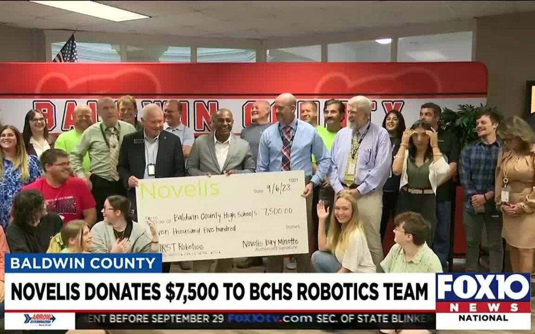 Novelis donates $7,500 to BCHS robotics team