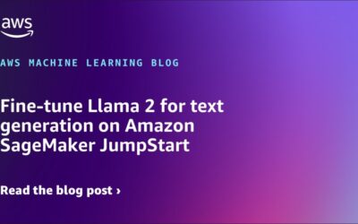 Optimize Llama 2 for Text Generation using Amazon SageMaker JumpStart